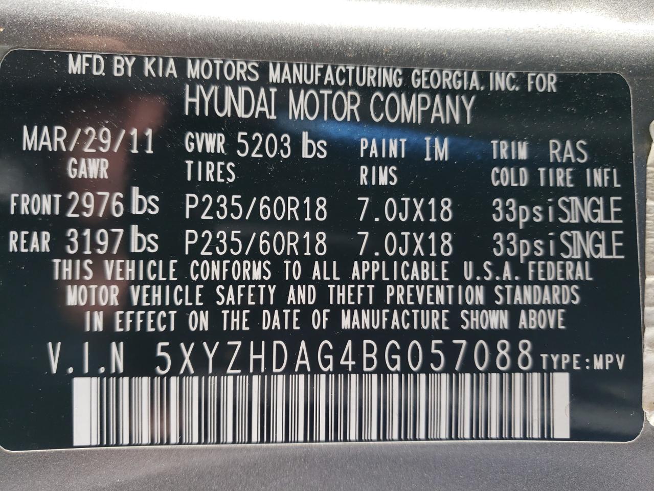 2011 Hyundai Santa Fe - Image 13