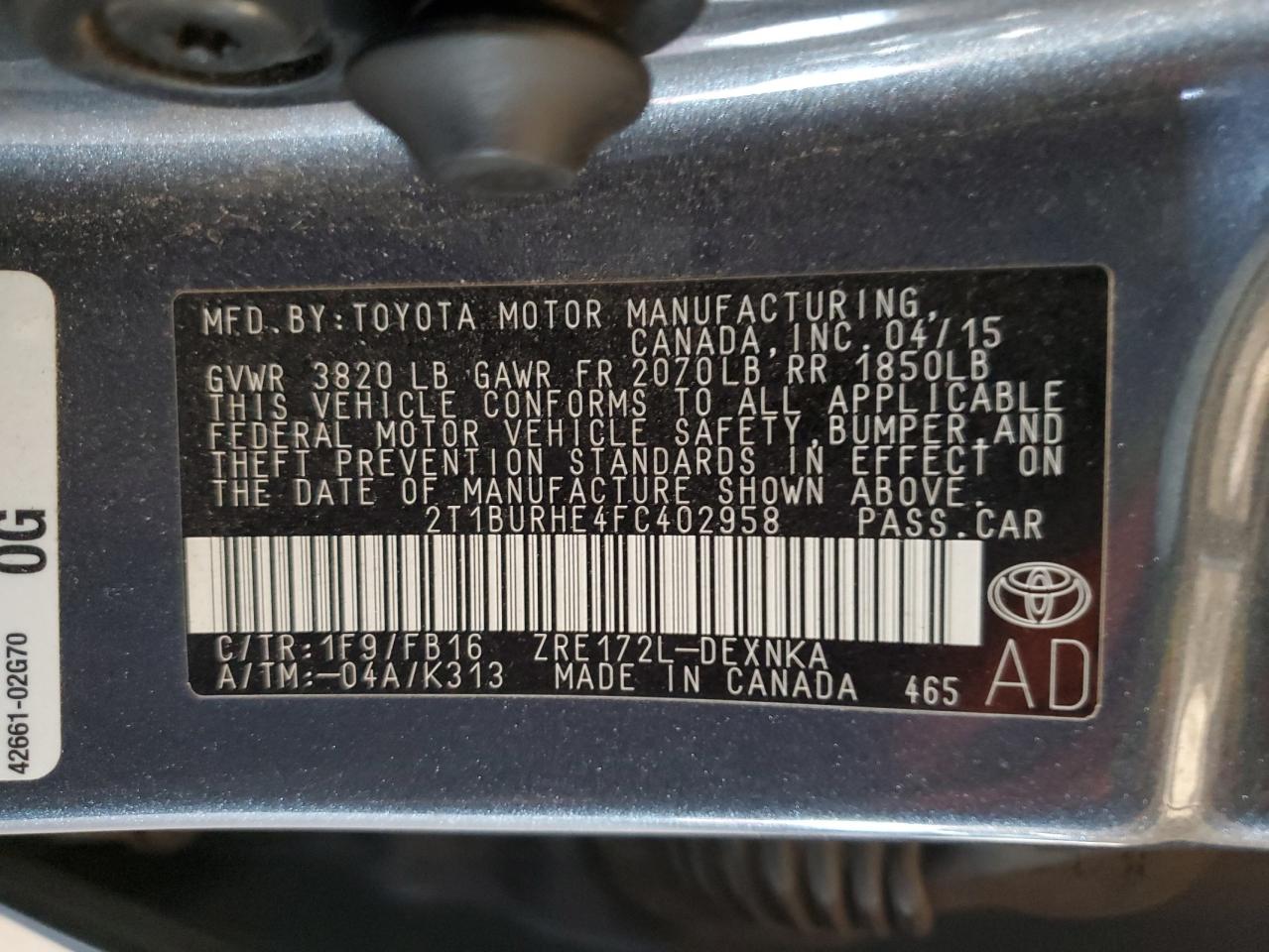 2015 Toyota Corolla - Image 14