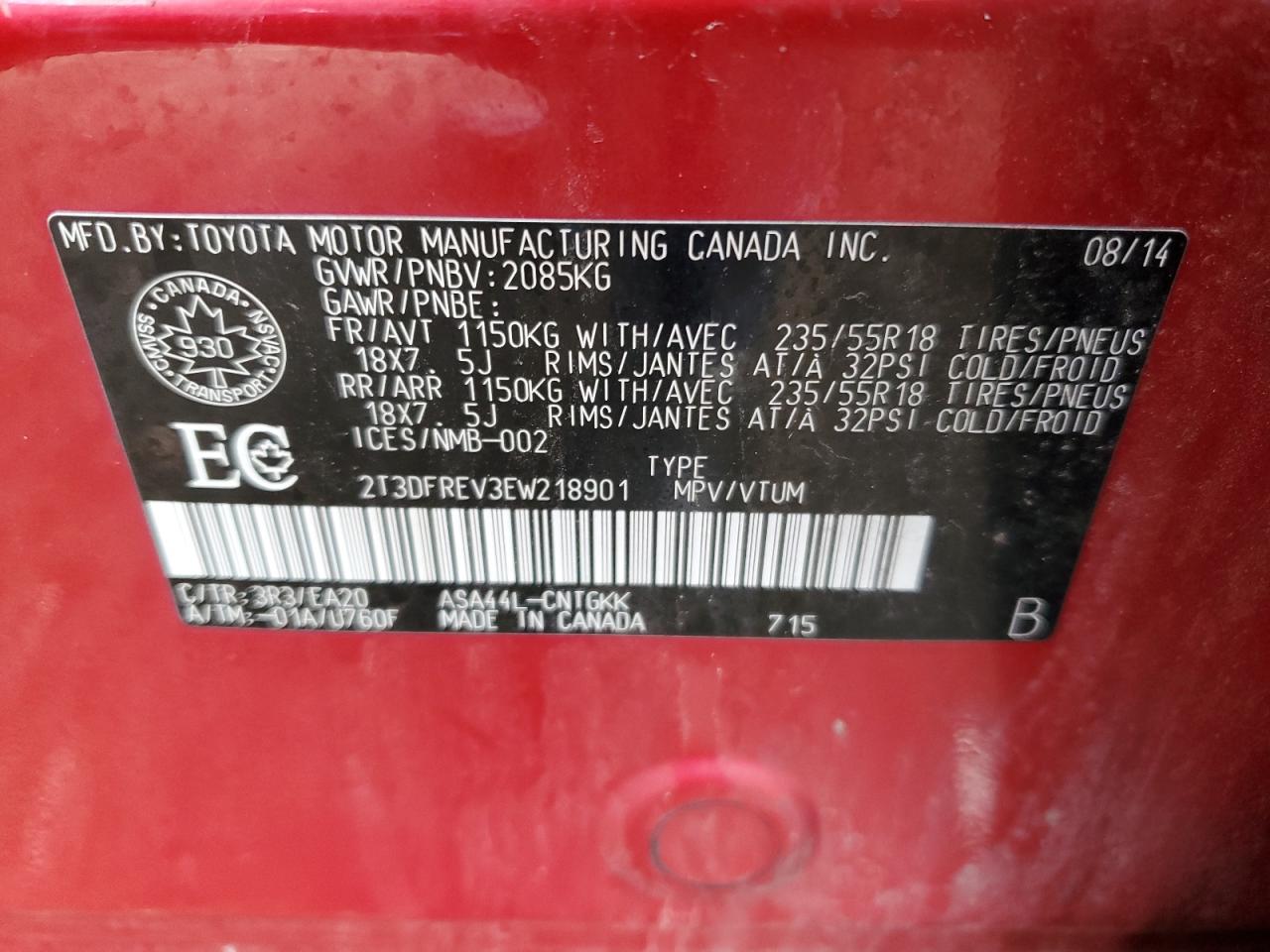 2014 Toyota RAV 4 - Image 13