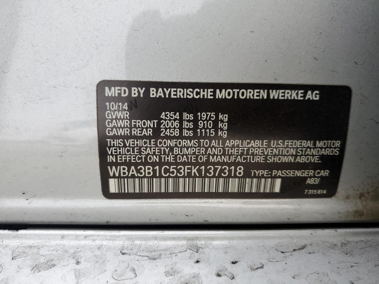 2015 BMW 3er - Image 12