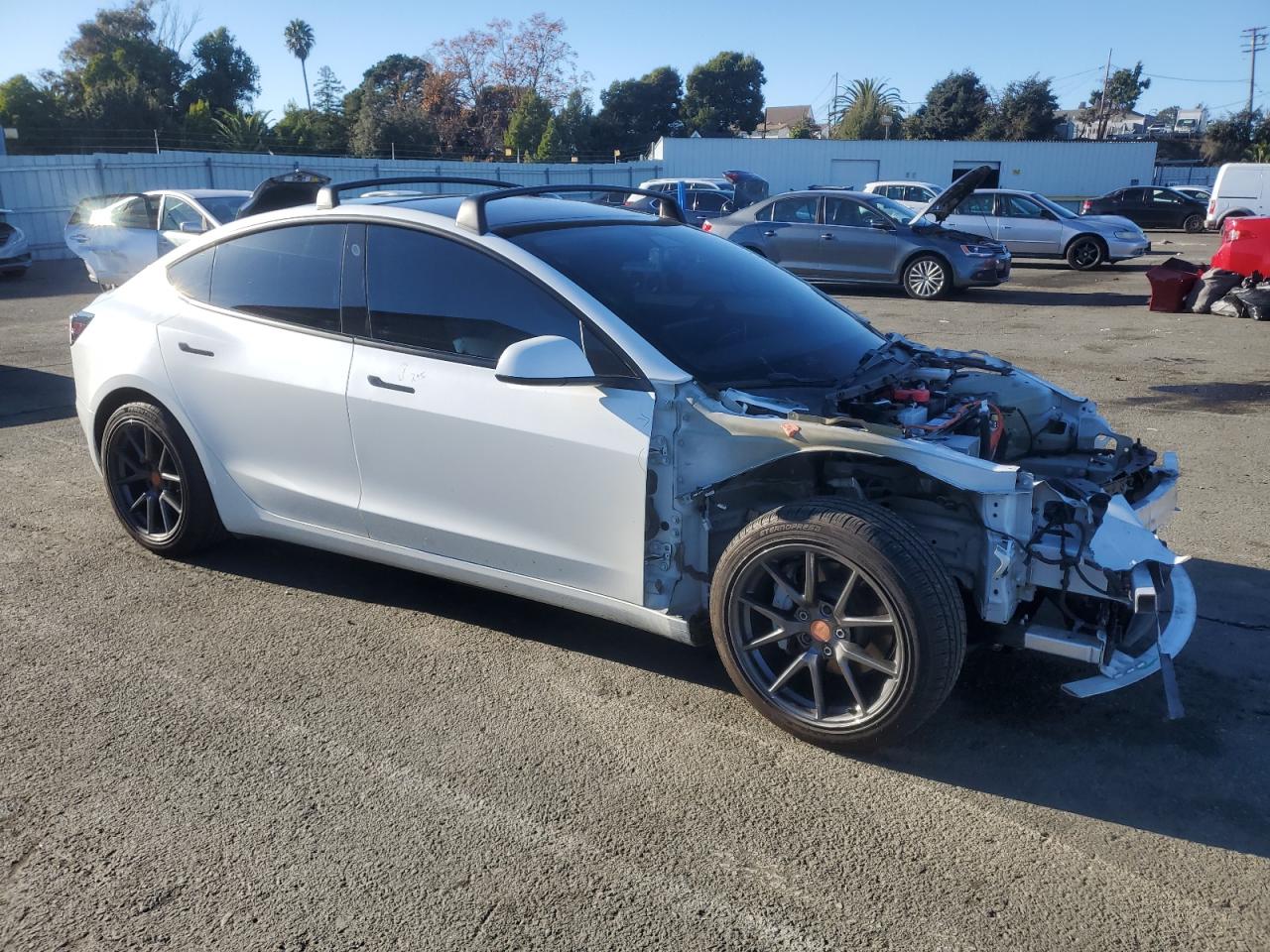 VIN 5YJ3E1EB1MF938885 2021 TESLA MODEL 3 no.4