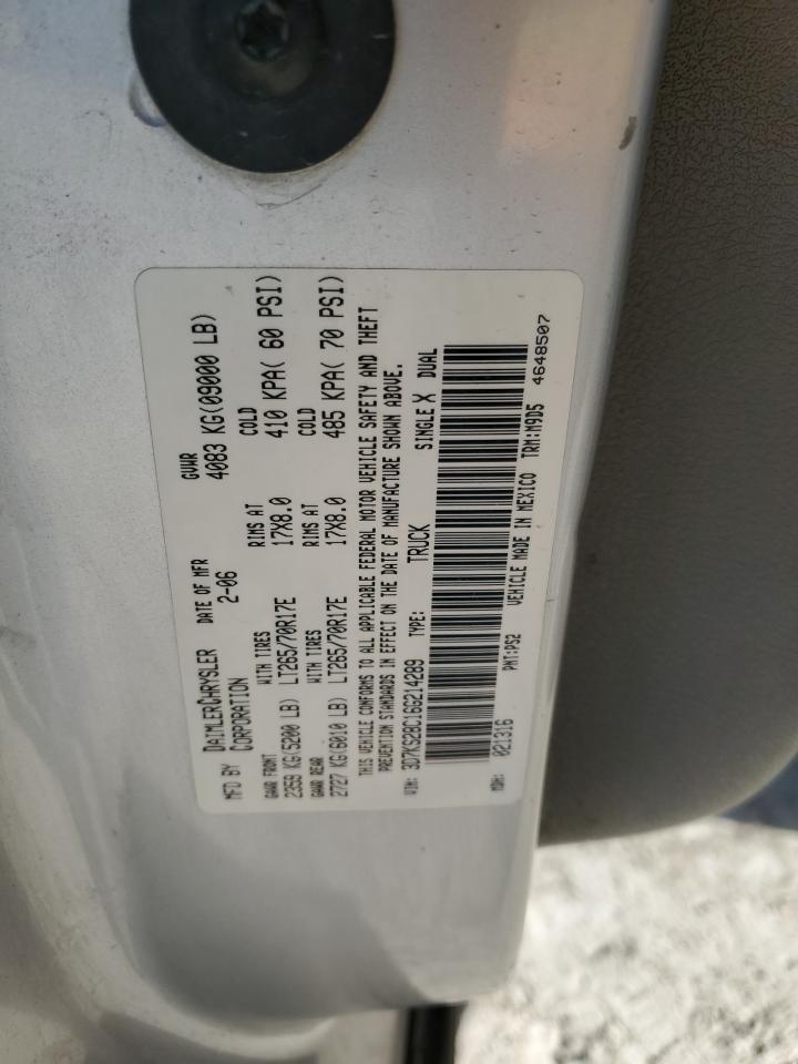 2006 Dodge Ram 2500 St VIN: 3D7KS28C16G214289 Lot: 82326504