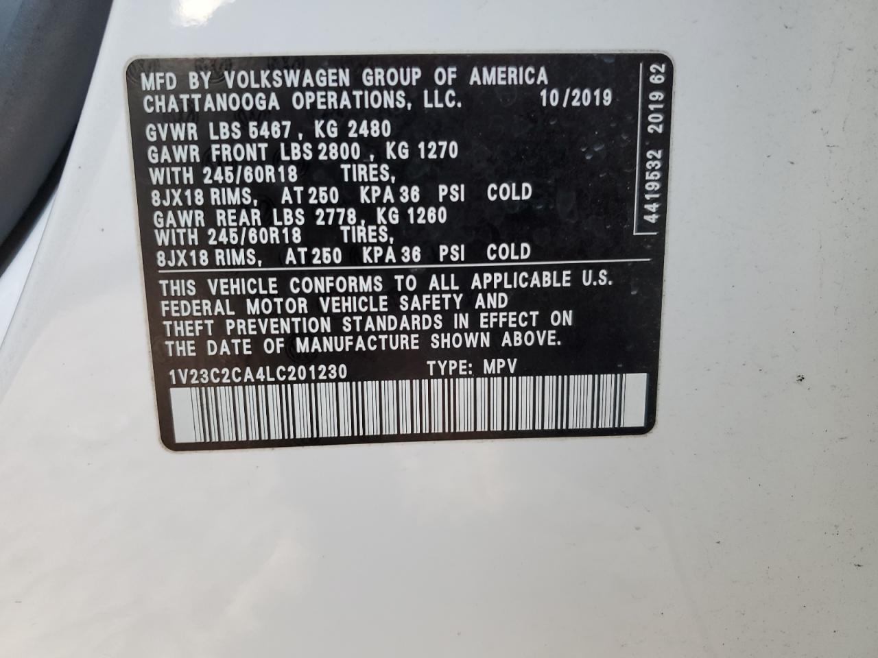2020 Volkswagen Atlas - Image 13