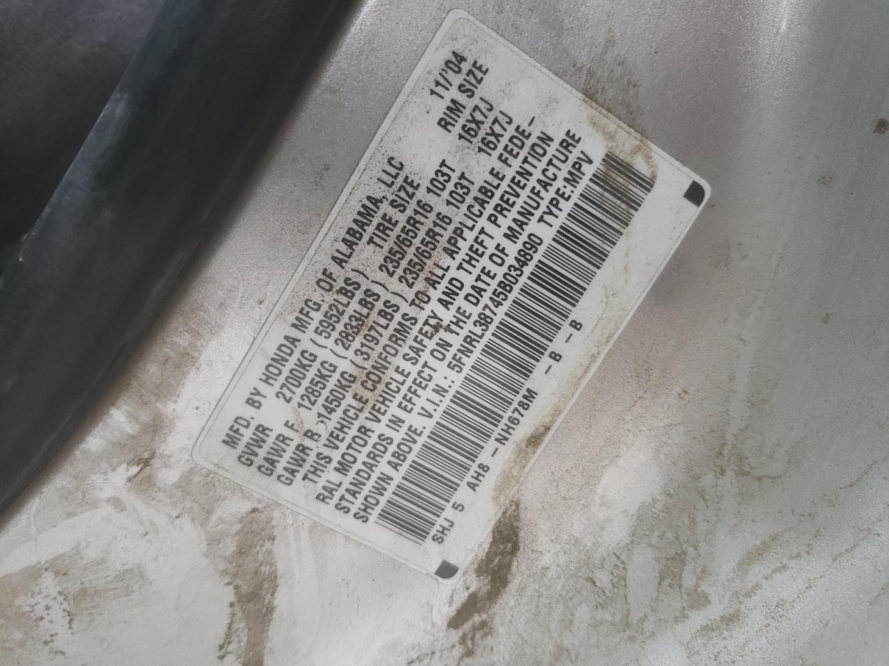 2005 Honda Odyssey - Image 14