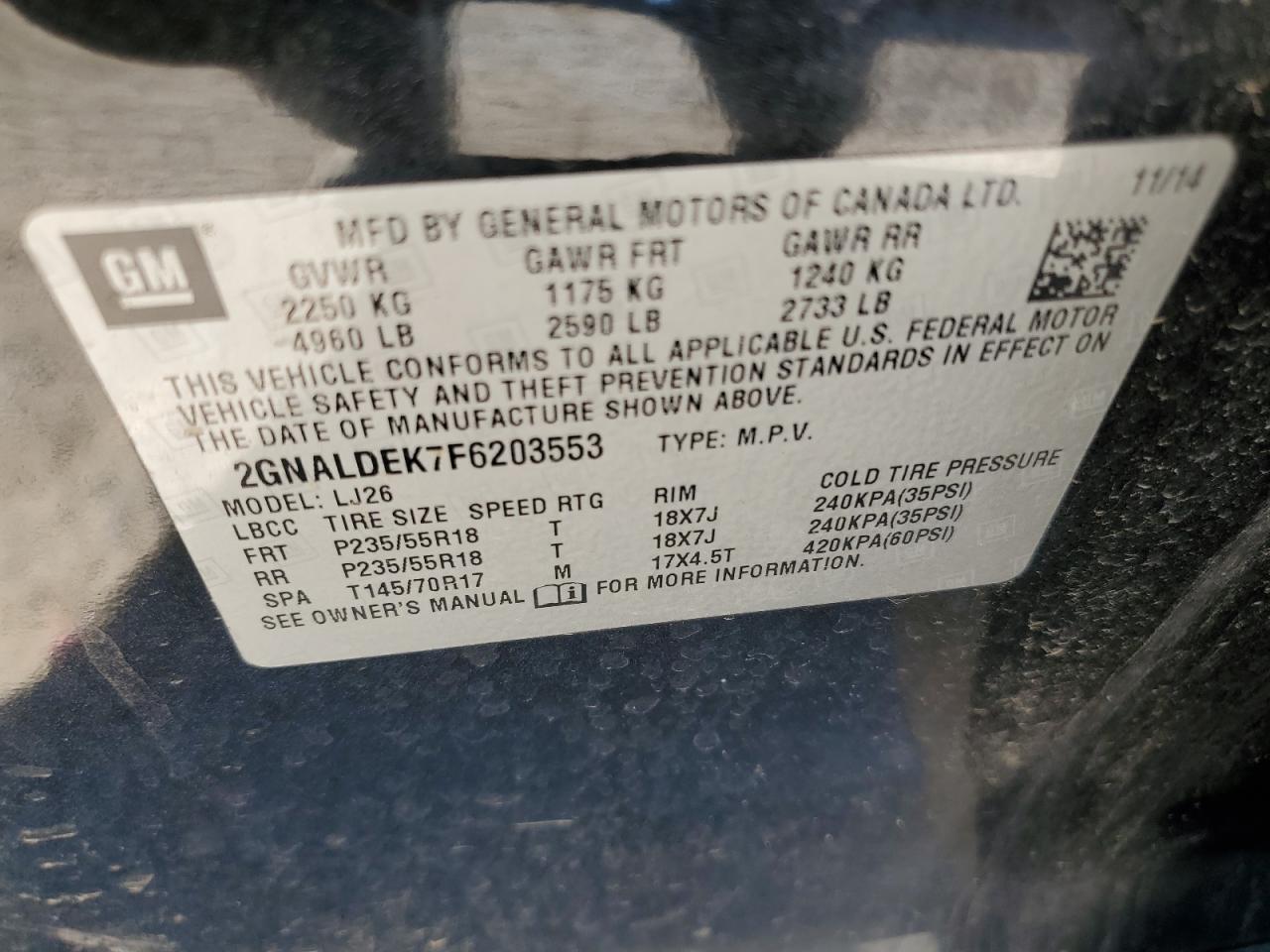 2015 Chevrolet Equinox - Image 13
