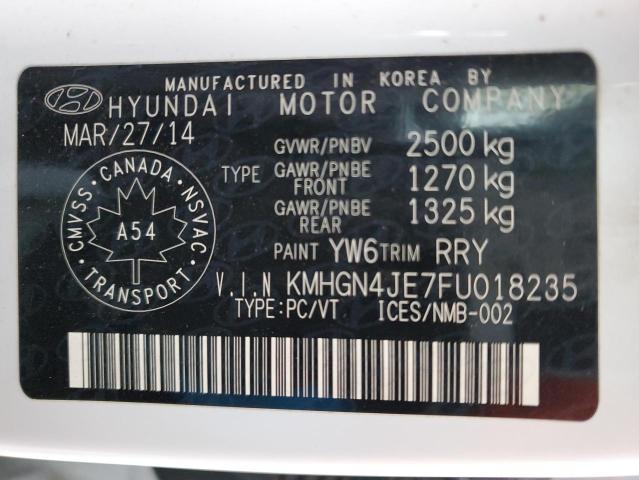 2015 HYUNDAI GENESIS 3.8L  