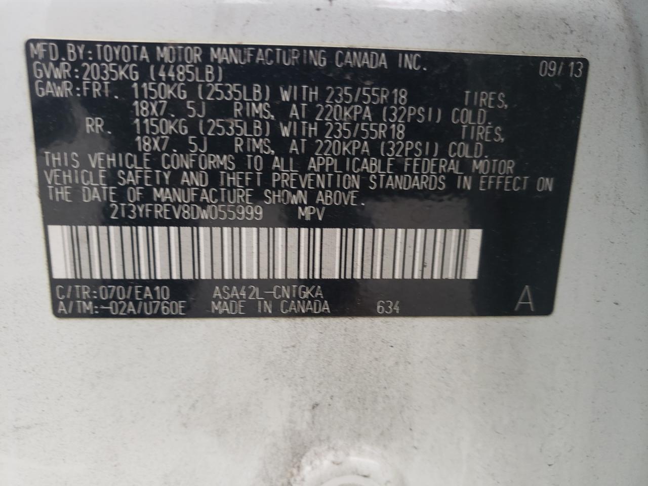 2013 Toyota RAV 4 - Image 15