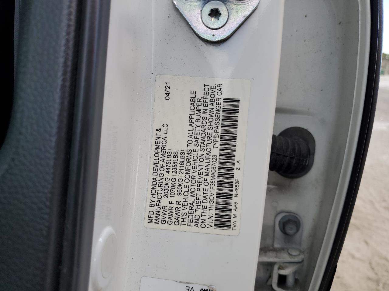 2021 Honda Accord - Image 14