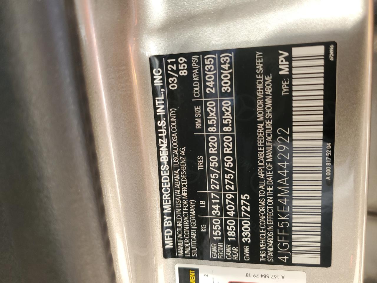 2021 Mercedes-Benz GLS-klasse - Image 12