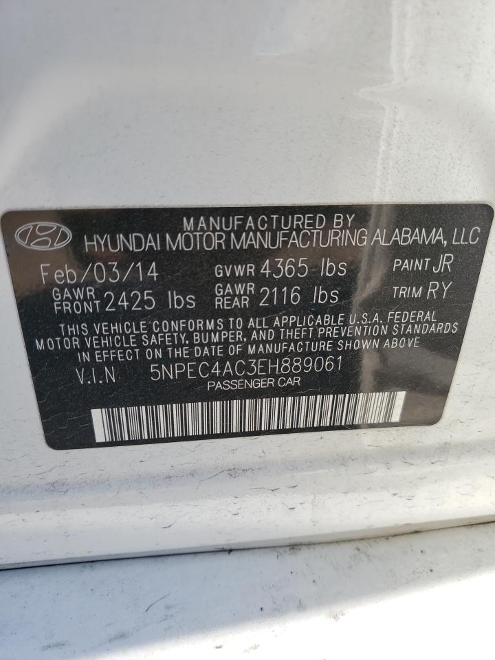 VIN 5NPEC4AC3EH889061 2014 HYUNDAI SONATA no.12