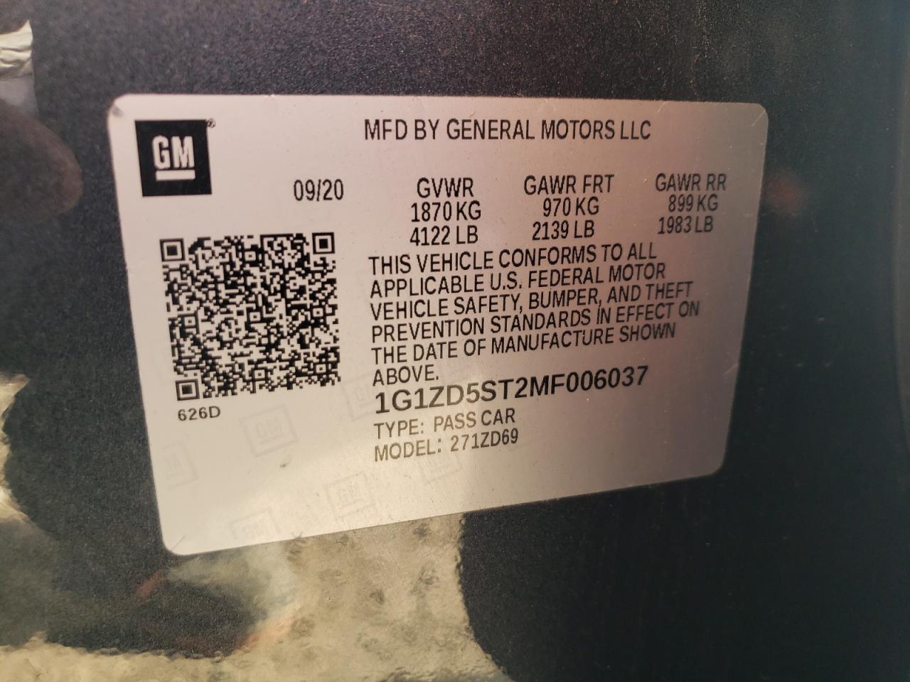 2021 Chevrolet Malibu - Image 15