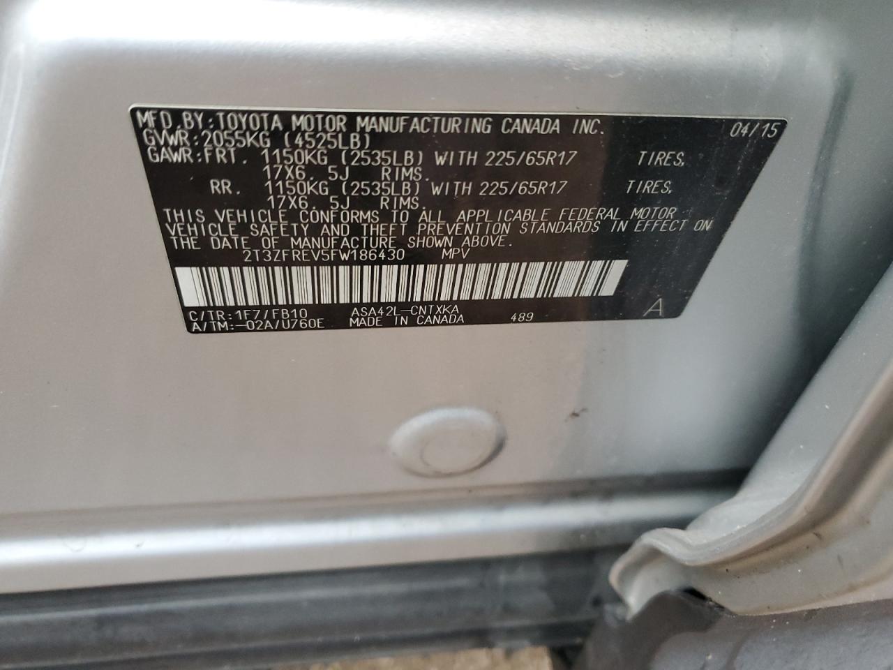 2015 Toyota RAV 4 - Image 12
