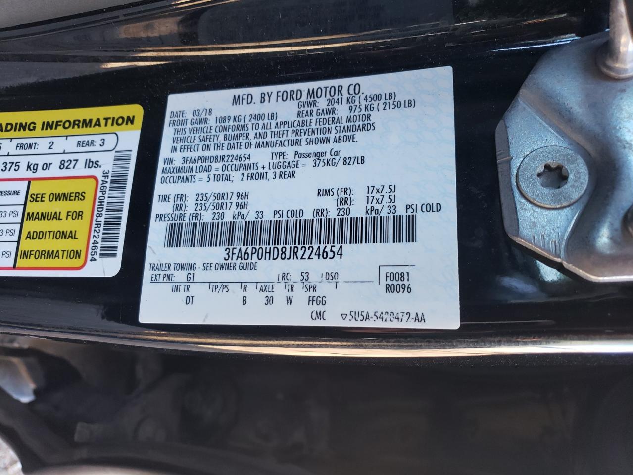 2018 Ford Fusion - Image 12
