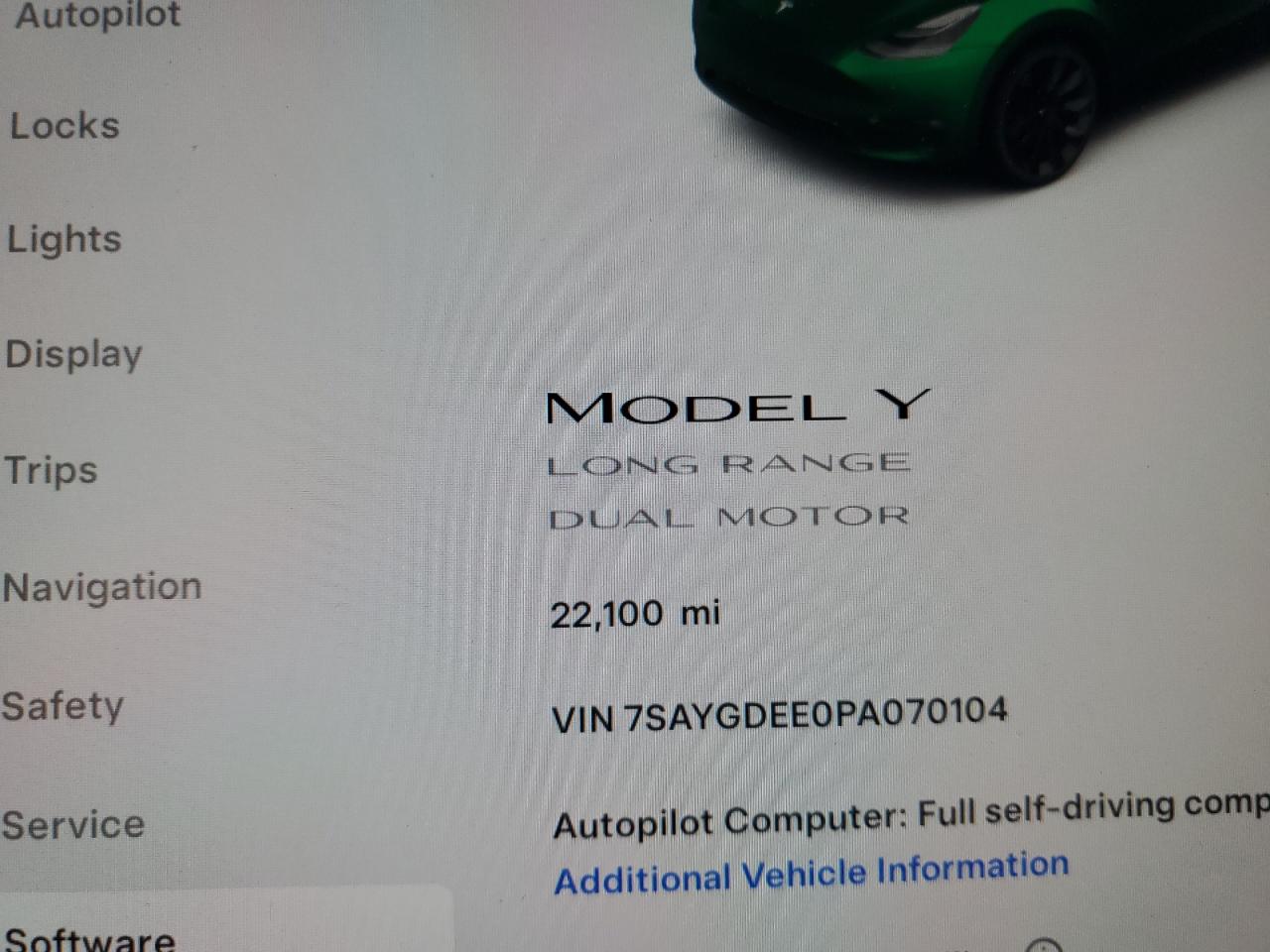 2023 Tesla Model Y VIN: 7SAYGDEE0PA070104 Lot: 77773654