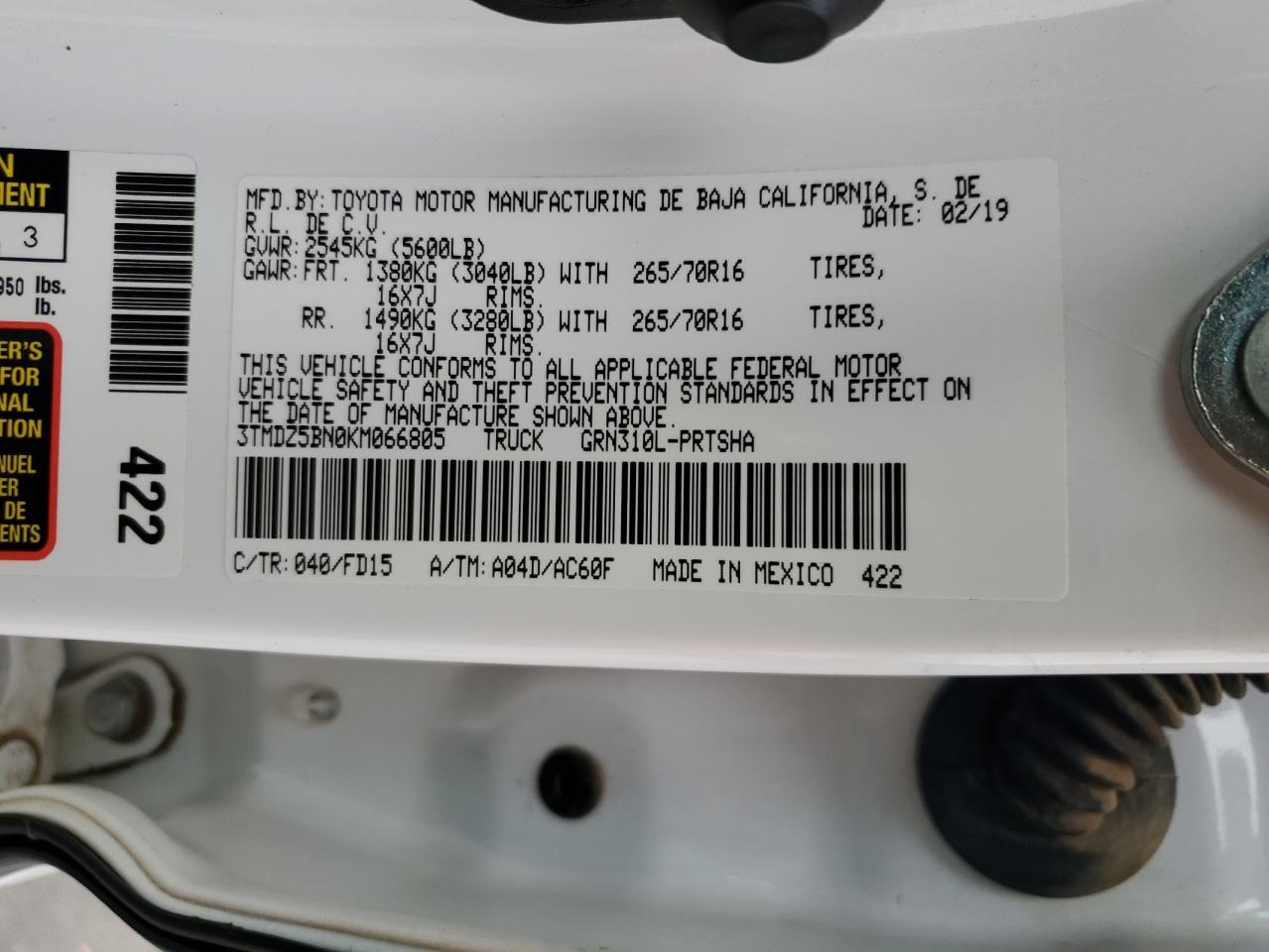 2019 Toyota Tacoma - Image 15