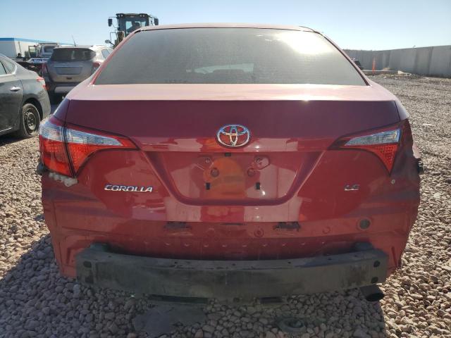  TOYOTA COROLLA 2016 Czerwony