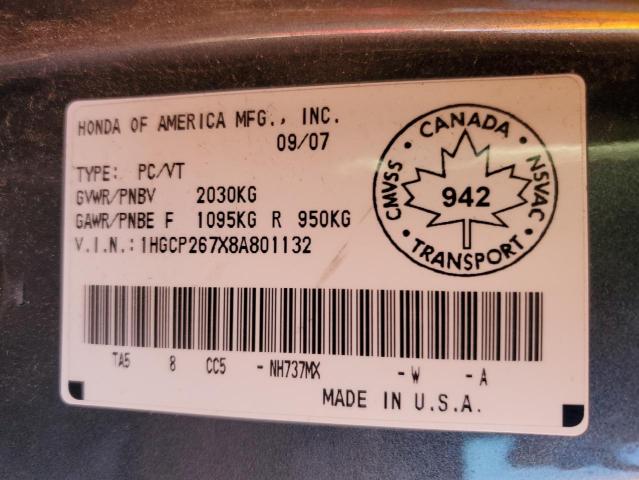 2008 HONDA ACCORD EX