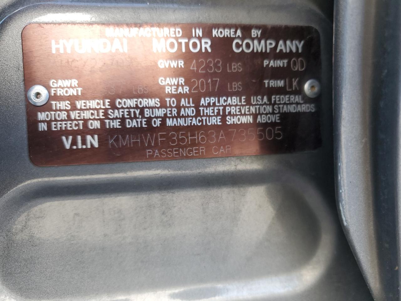 2003 Hyundai Sonata - Image 13