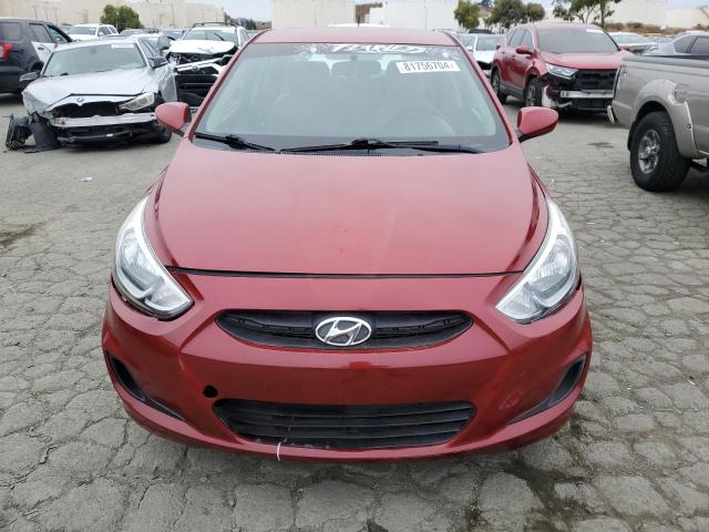  HYUNDAI ACCENT 2017 Burgundy
