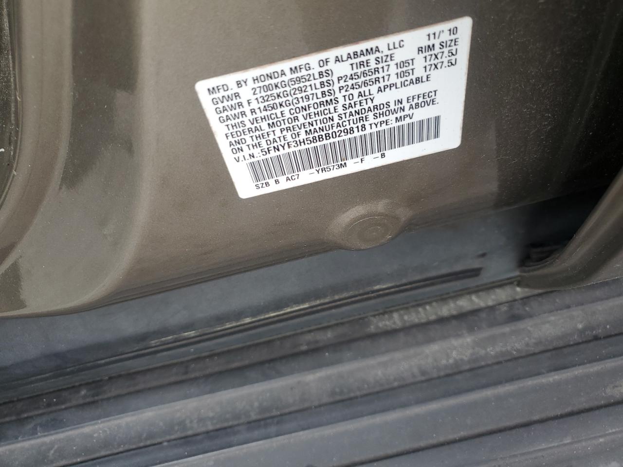 2011 Honda Pilot - Image 13