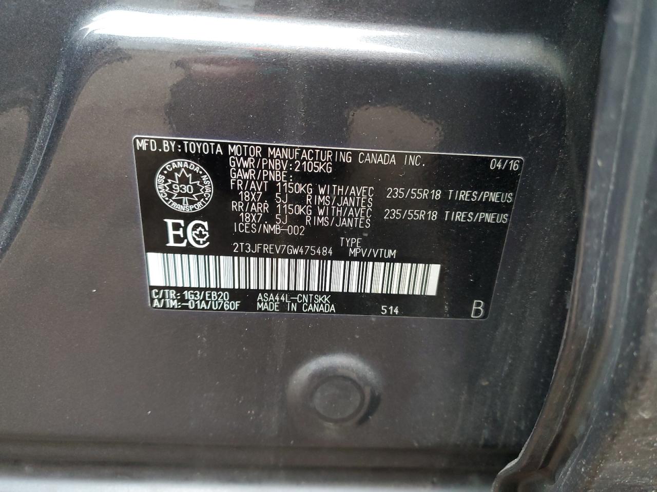 2016 Toyota RAV 4 - Image 14
