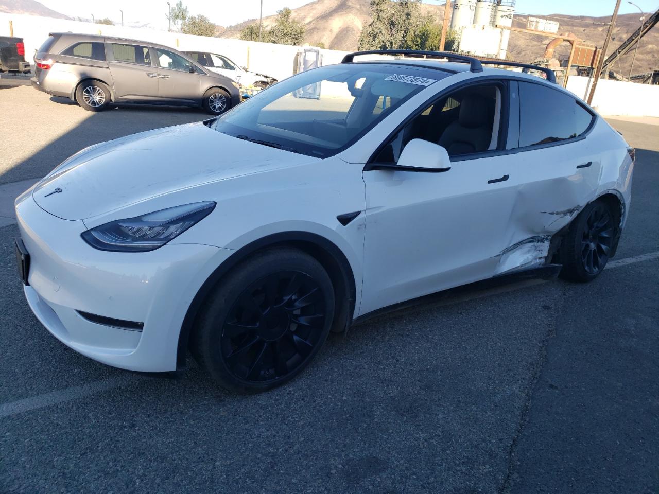 VIN 5YJYGDEE1MF079714 2021 TESLA MODEL Y no.1