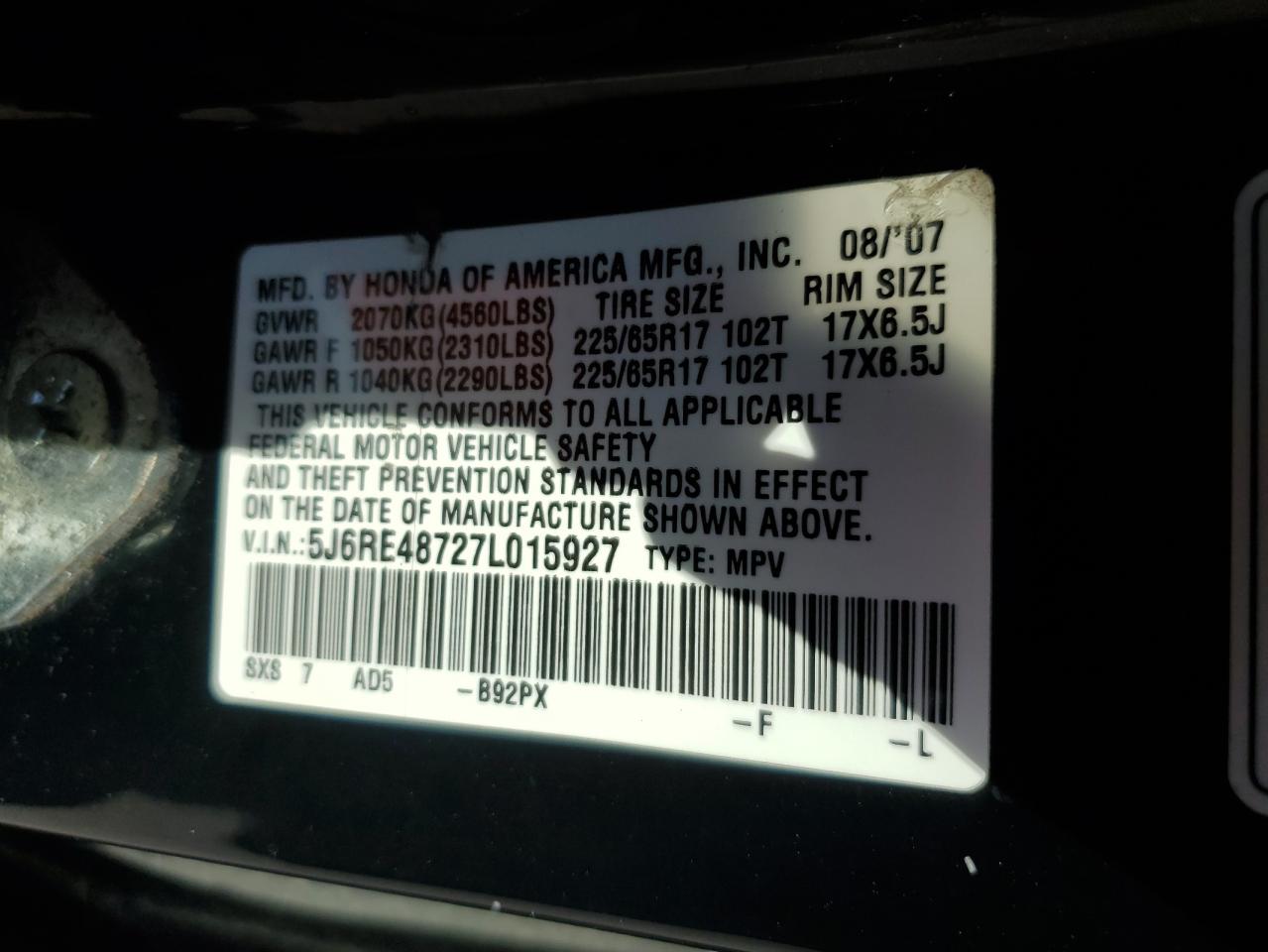 2007 Honda CR-V - Image 13