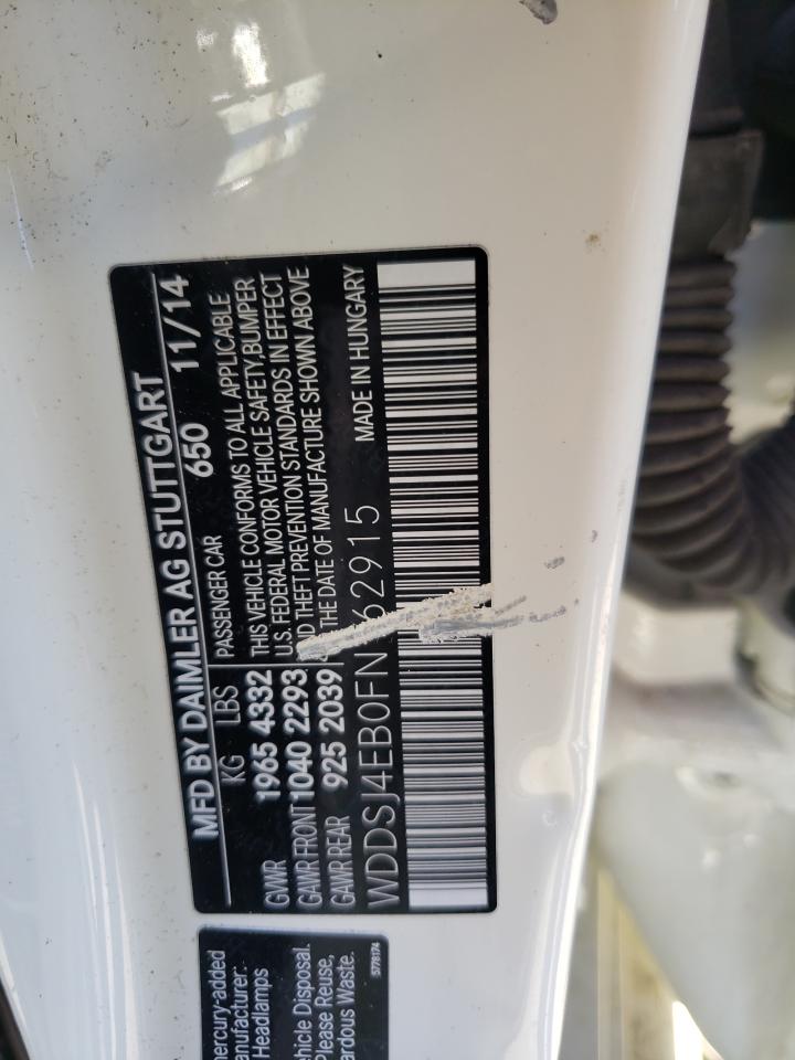 2015 Mercedes-Benz Cla 250 VIN: WDDSJ4EB0FN162915 Lot: 80504794