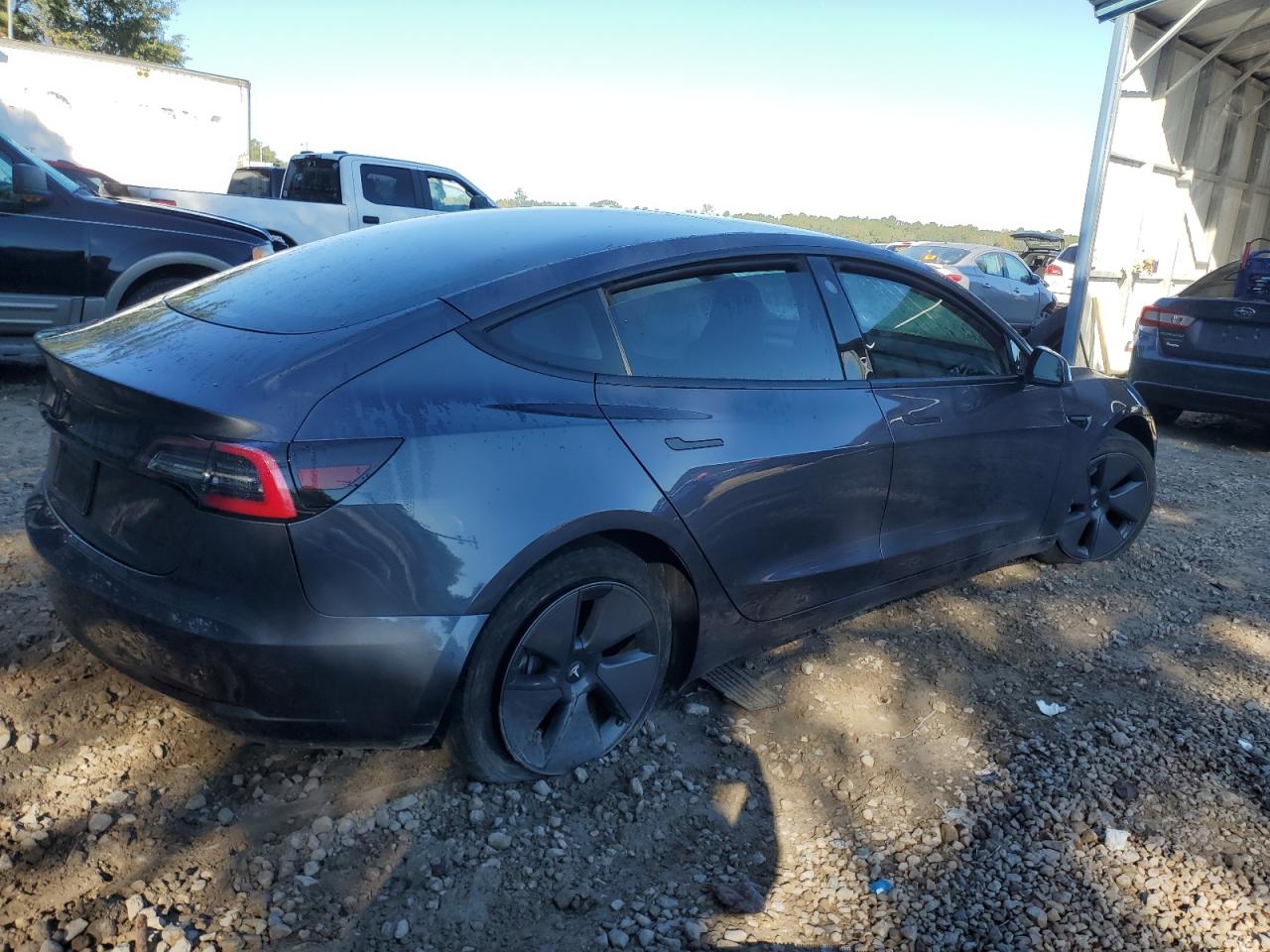 VIN 5YJ3E1EB0MF032937 2021 TESLA MODEL 3 no.3