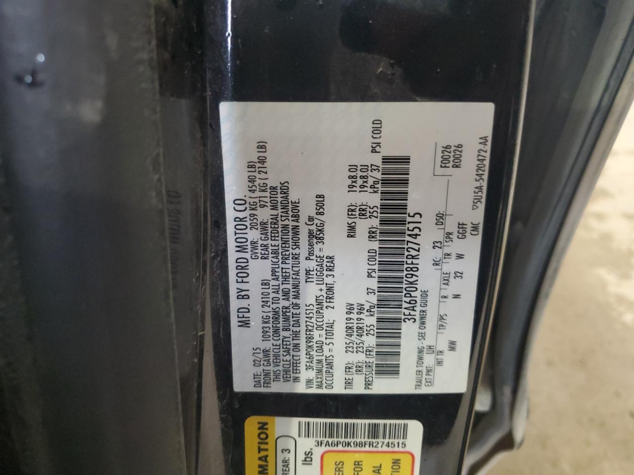 2015 Ford Fusion - Image 12