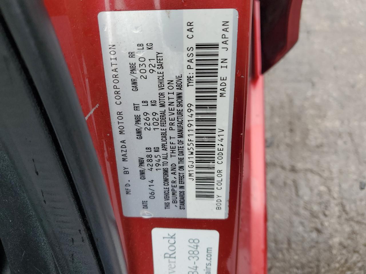 2015 Mazda 6 - Image 12