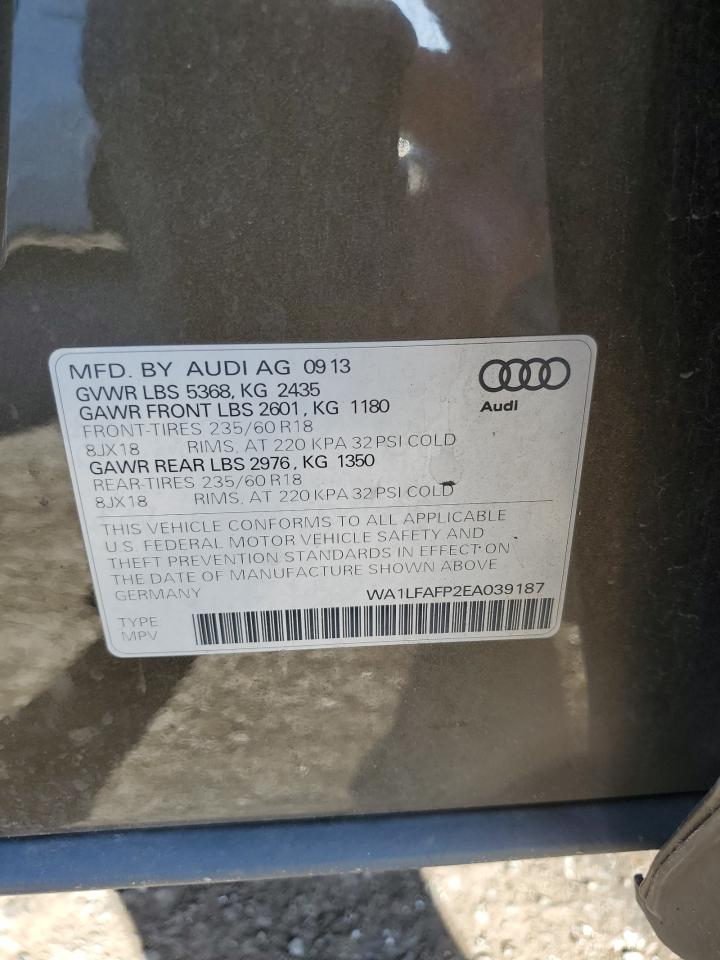 2014 Audi Q5 Premium Plus VIN: WA1LFAFP2EA039187 Lot: 79454684