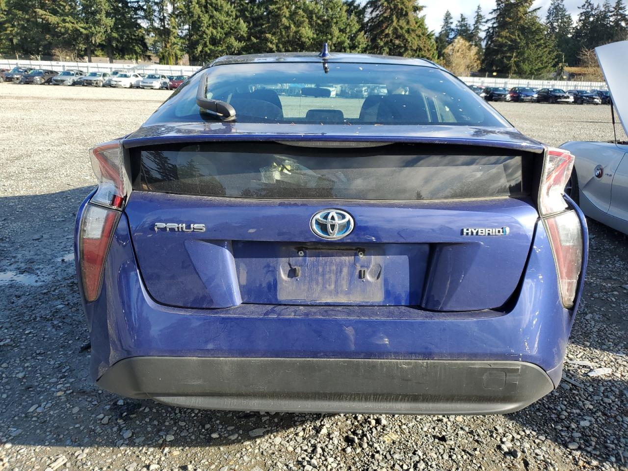 VIN JTDKBRFUXG3528896 2016 TOYOTA PRIUS no.6