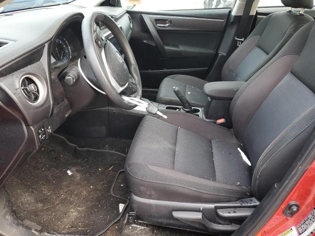 Sedans TOYOTA COROLLA 2017 Czerwony