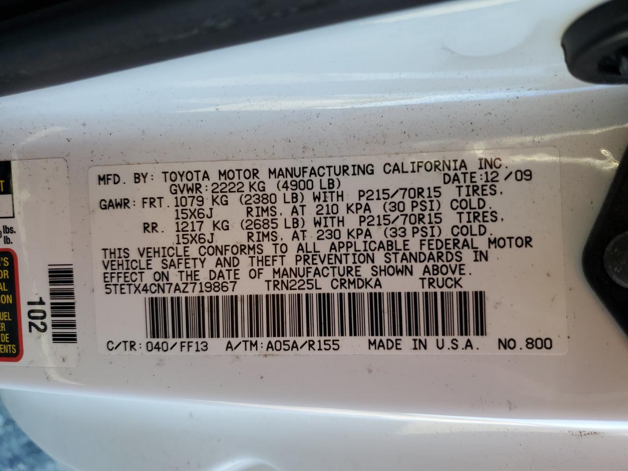 2010 Toyota Tacoma - Image 13