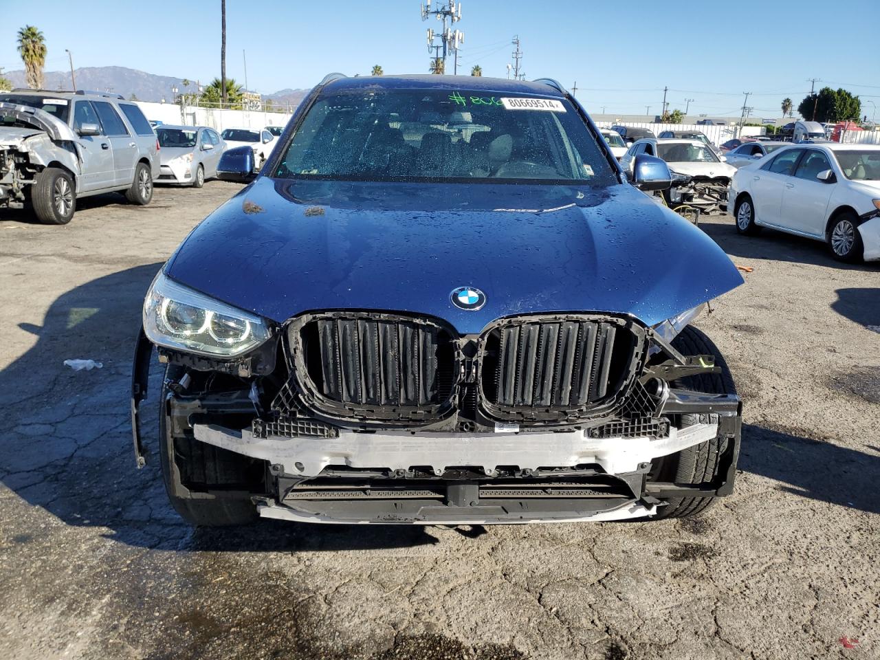 VIN 5UXTY3C03L9B49233 2020 BMW X3 no.5