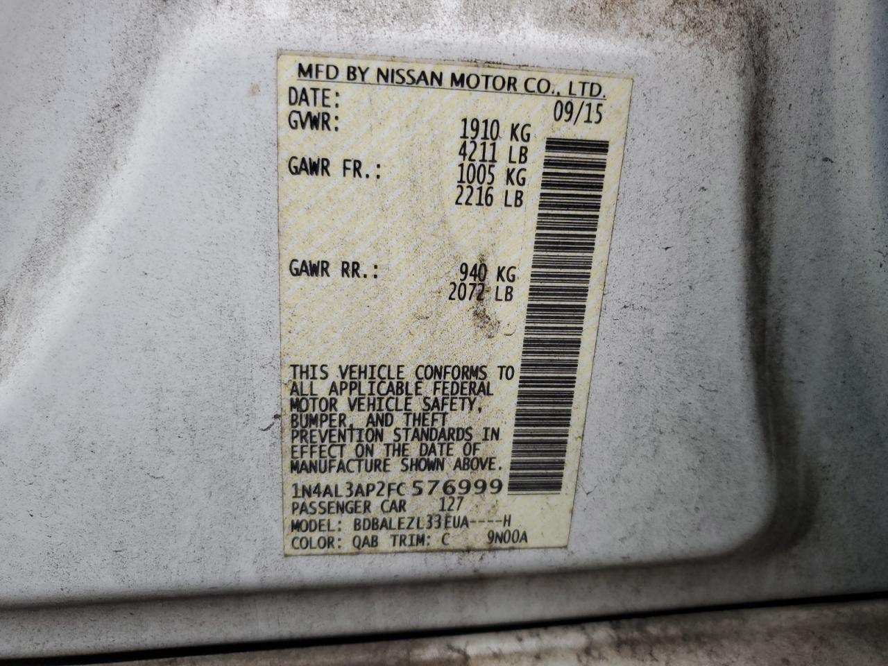 2015 Nissan Altima - Image 12