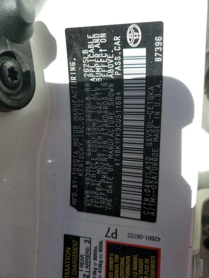 2012 Toyota Camry - Image 12
