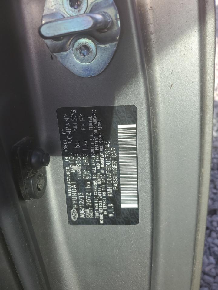 2013 Hyundai Veloster Turbo VIN: KMHTC6AE6DU173145 Lot: 77995614