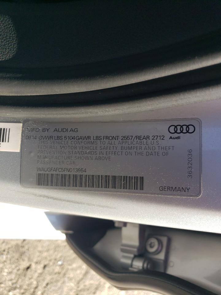 2015 Audi A6 Premium Plus VIN: WAUGFAFC5FN013954 Lot: 80856164