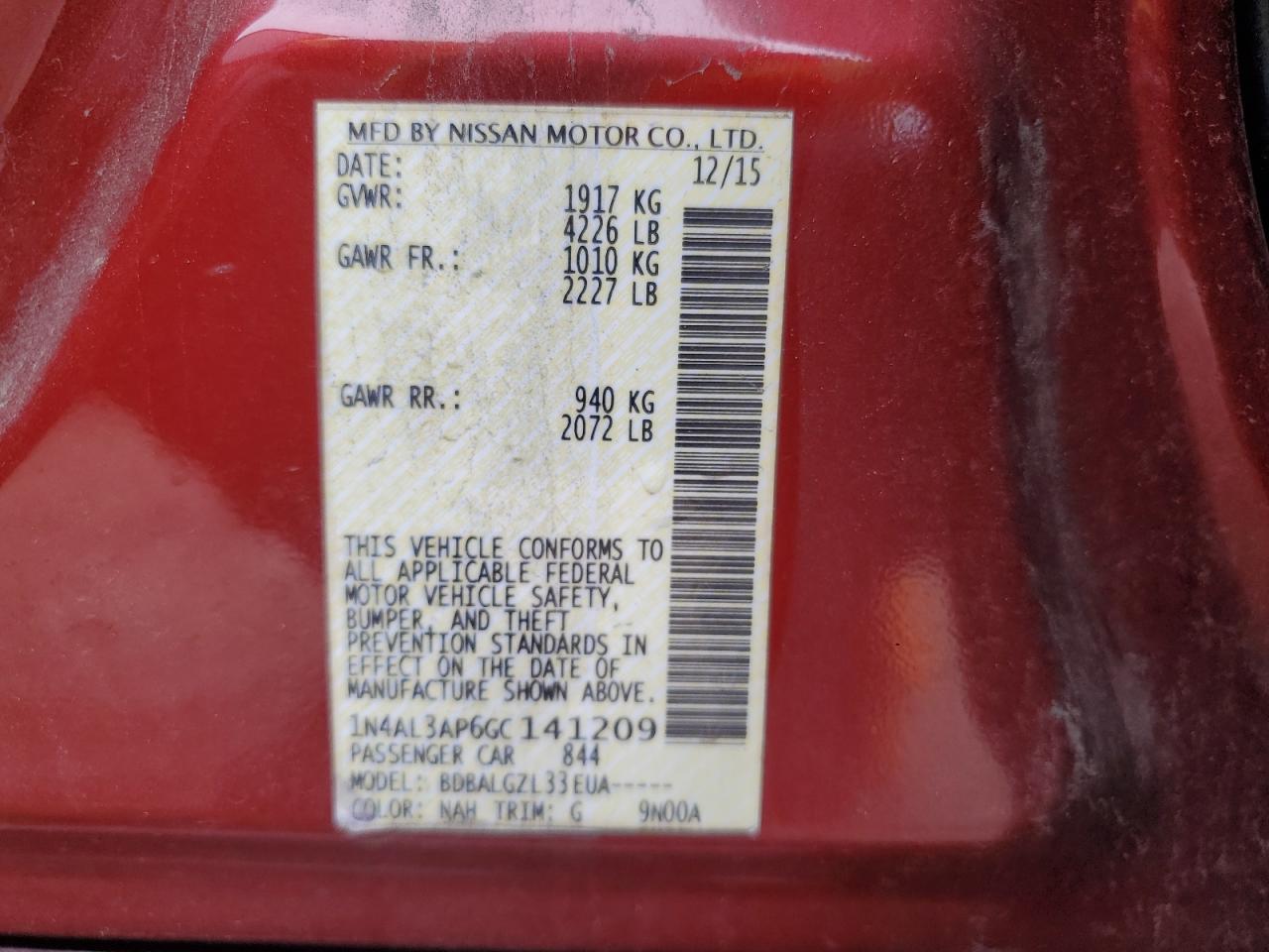 2016 Nissan Altima - Image 12