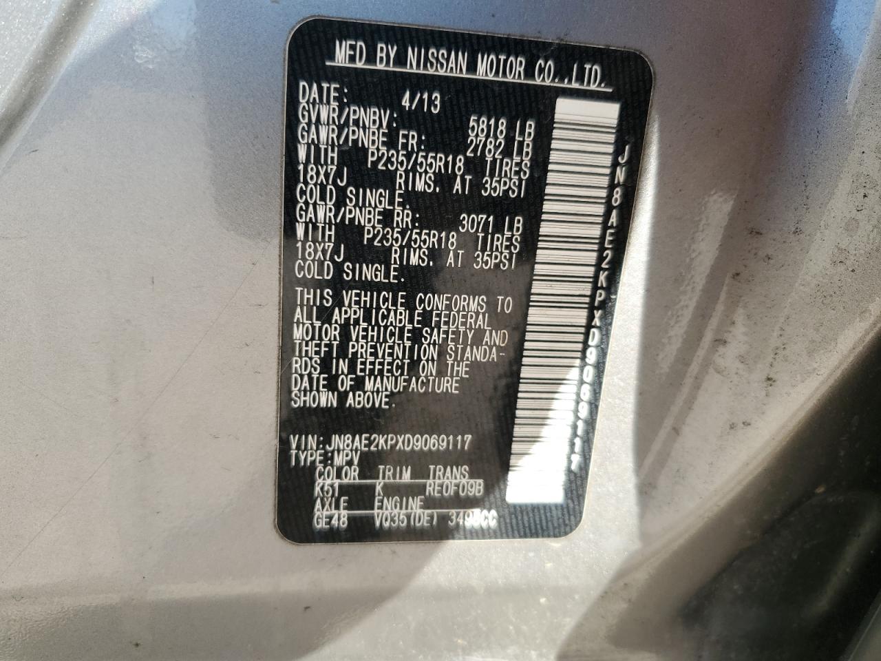2013 Nissan Quest - Image 14