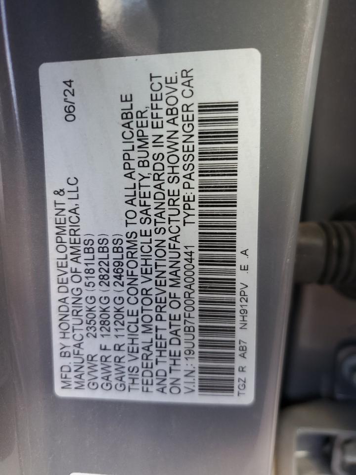 19UUB7F00RA000441 2024 Acura Tlx Type S Pmc Edition