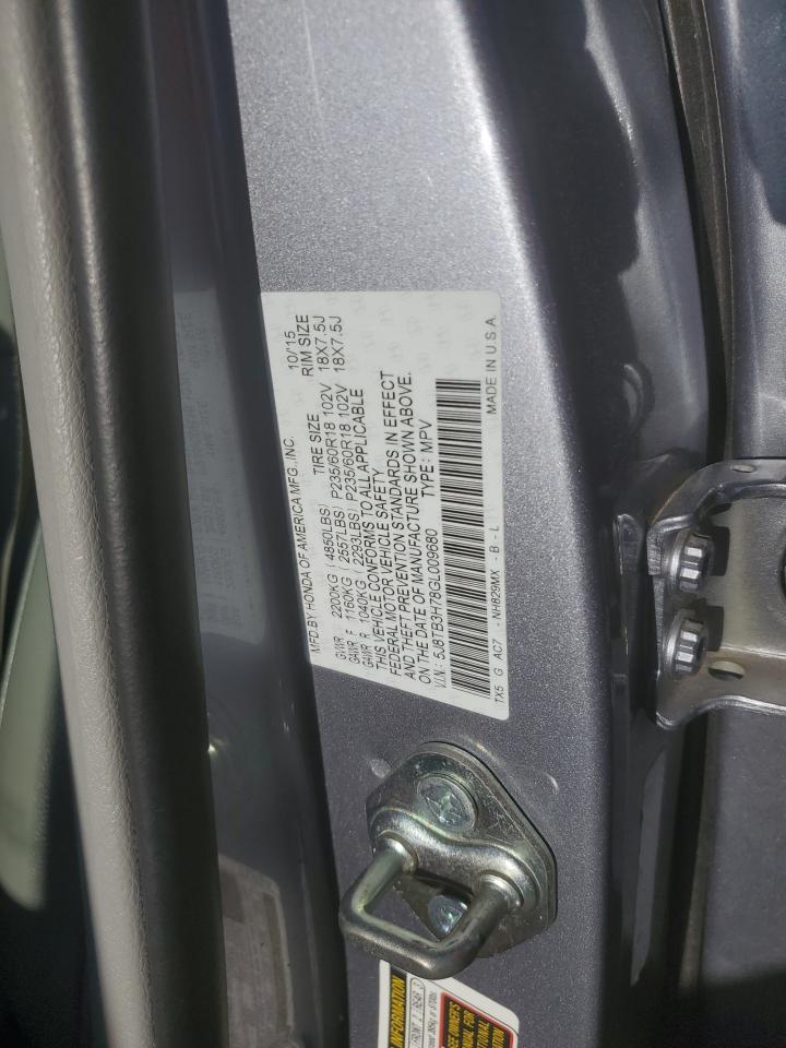 VIN 5J8TB3H78GL009680 2016 ACURA RDX no.13