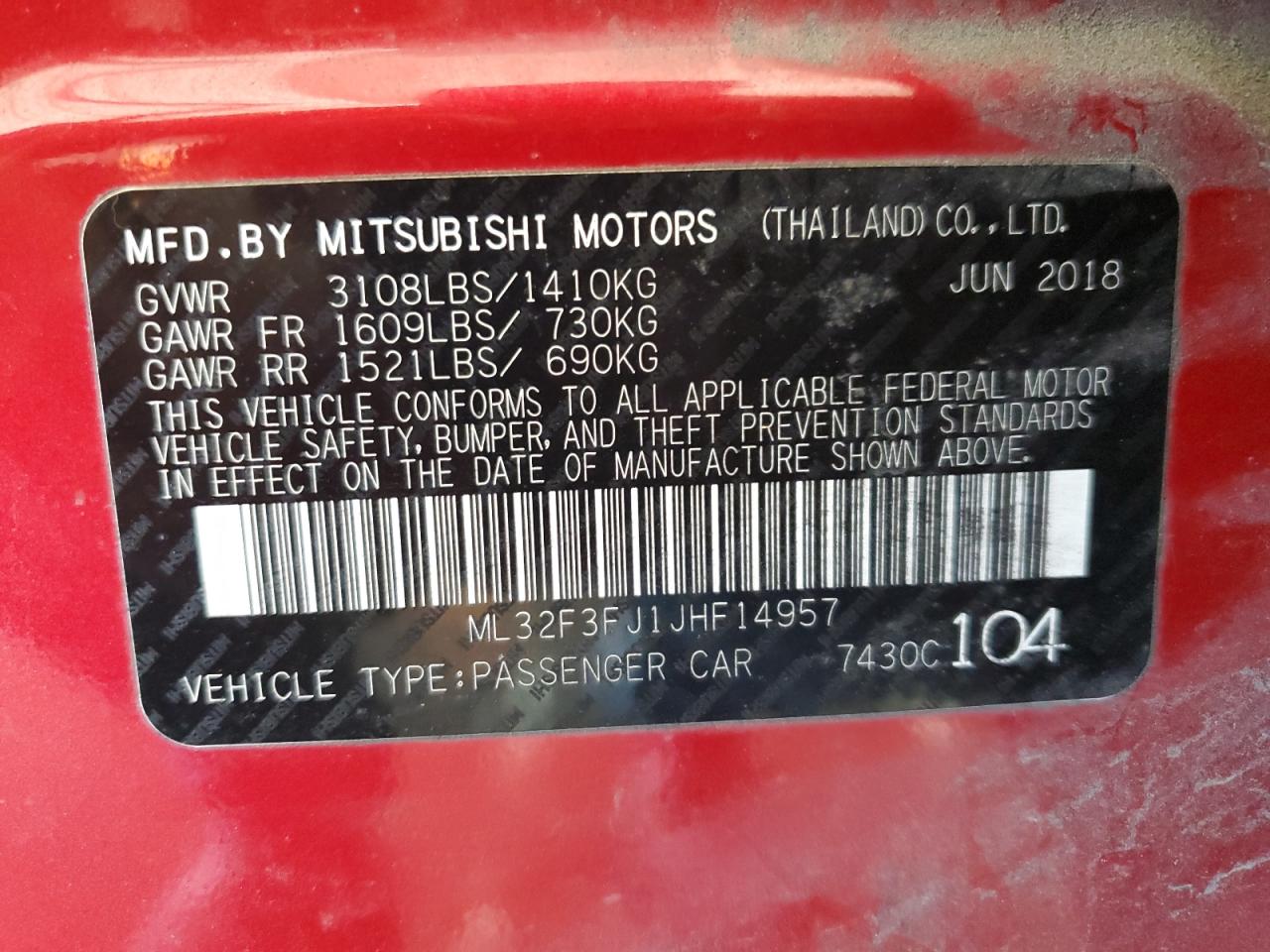 2018 Mitsubishi Mirage - Image 13