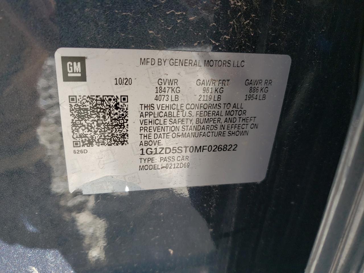 2021 Chevrolet Malibu - Image 12