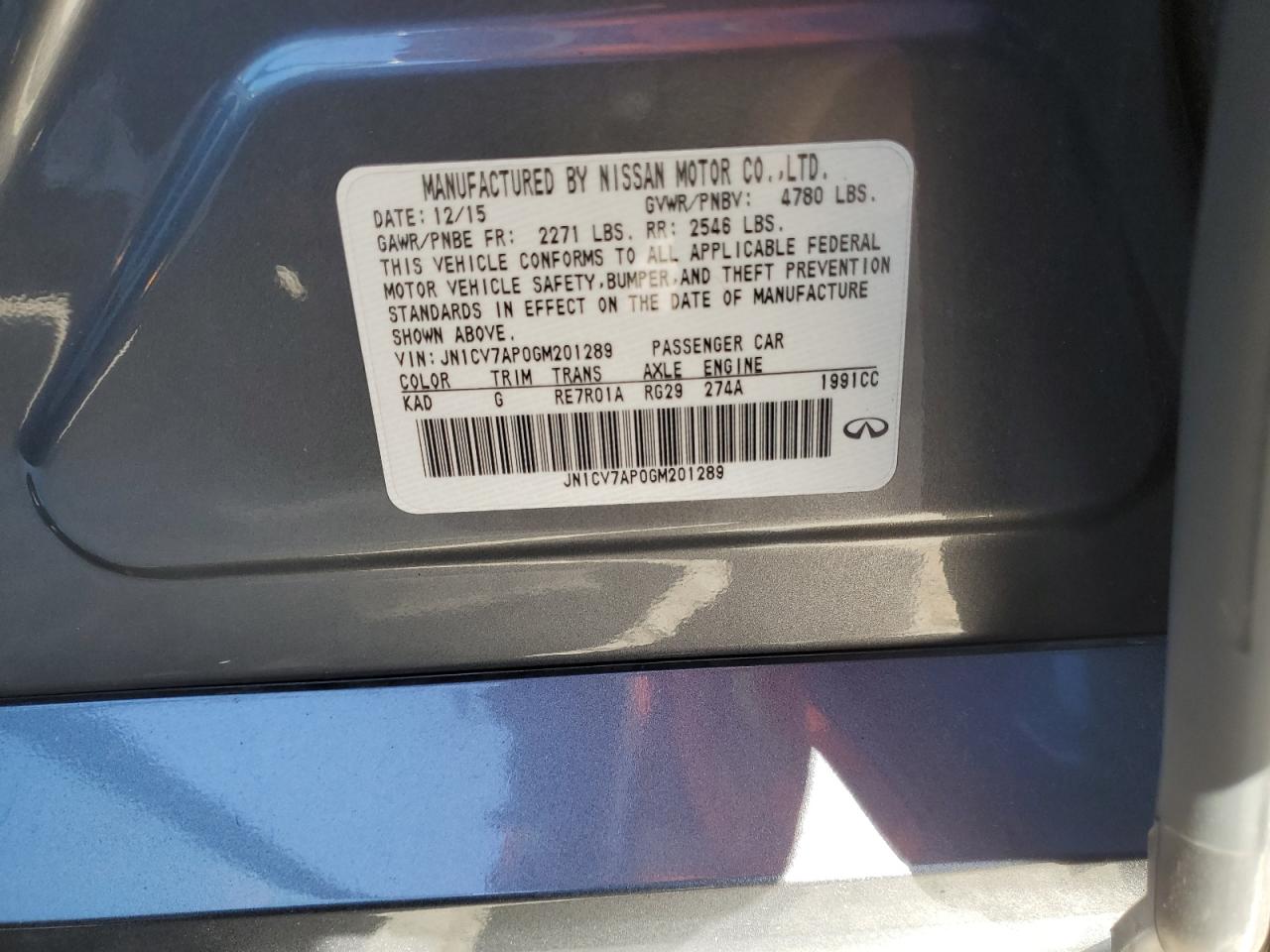 2016 Infiniti Q50 - Image 12