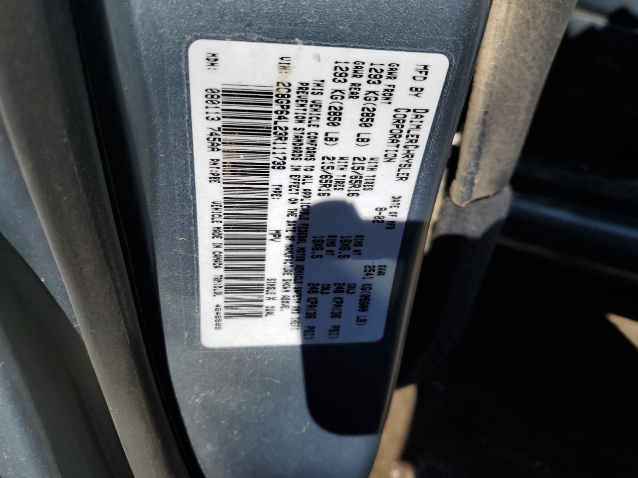 2003 Chrysler Town & Country - Image 14