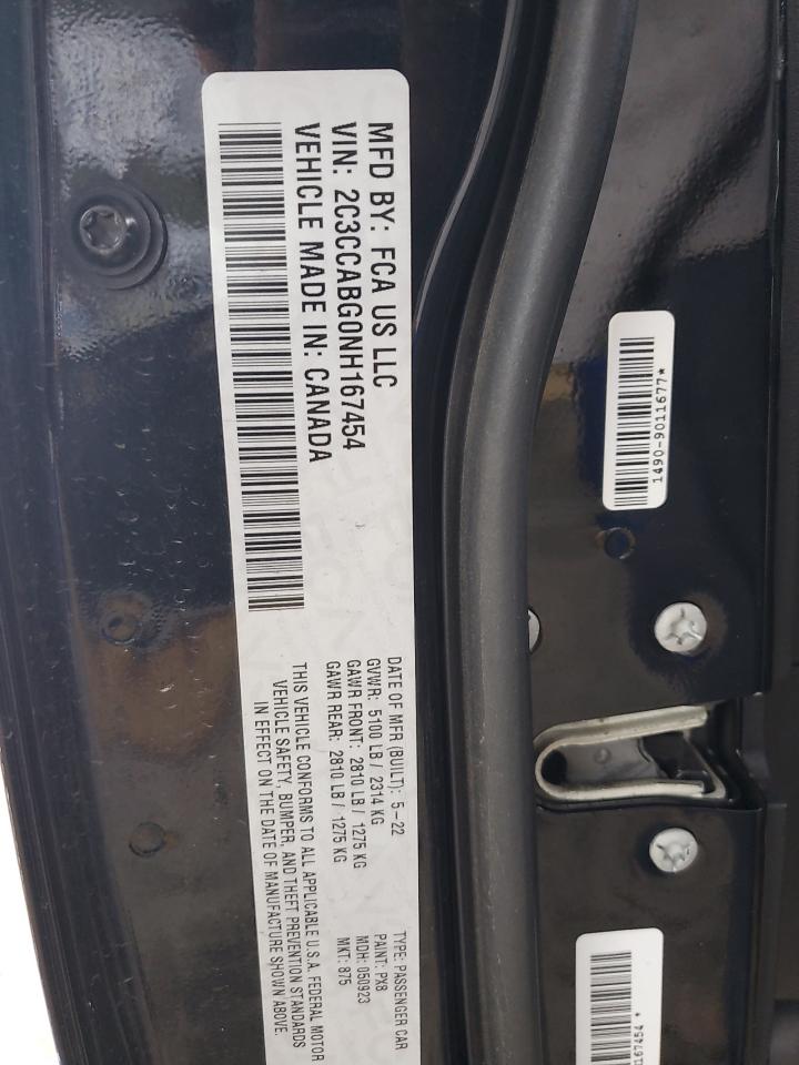 2022 Chrysler 300 S VIN: 2C3CCABG0NH167454 Lot: 80783894