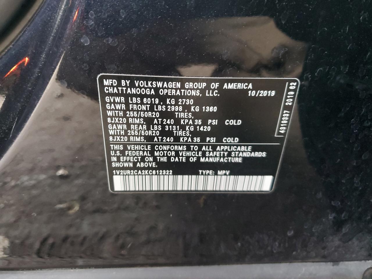 2019 Volkswagen Atlas - Image 13